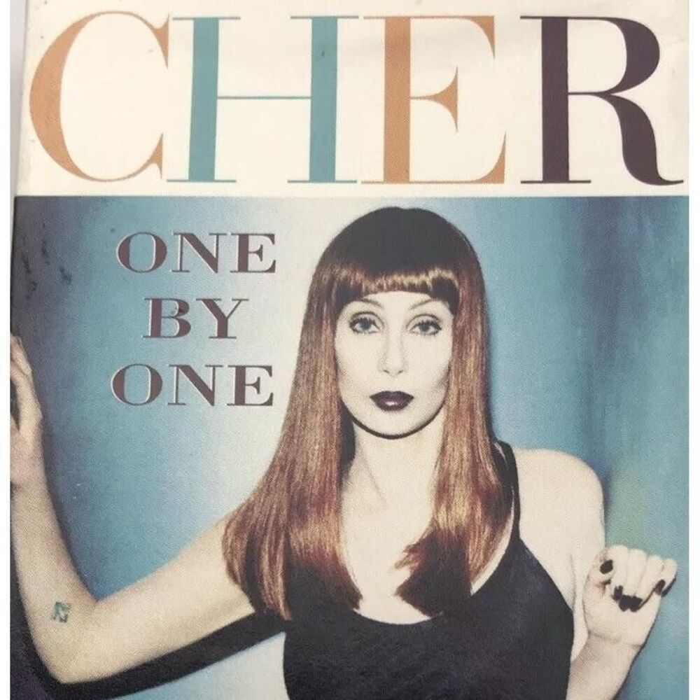 Cher Cassette Tape Single Multi-Color Cover Music One By One Vintage 90s Pop